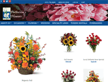Tablet Screenshot of pattersonflowers.com